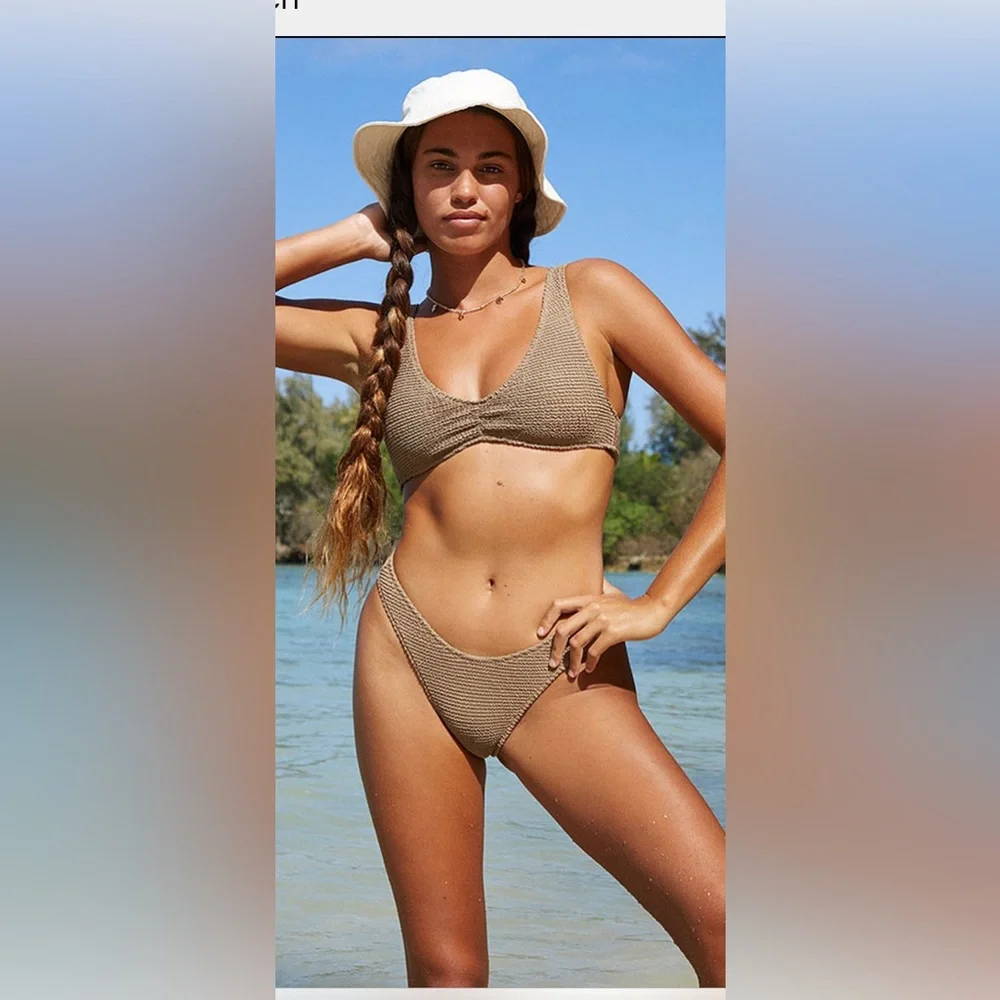NWT Pacsun Elsie Brown Bikini Set